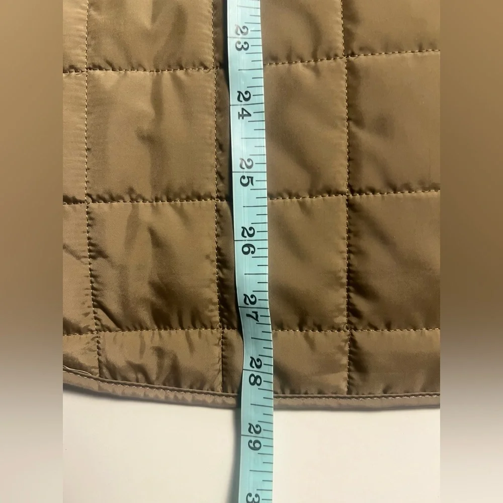 St. Croix Quilted Vest Mens Small Navy Khaki Made in Italy